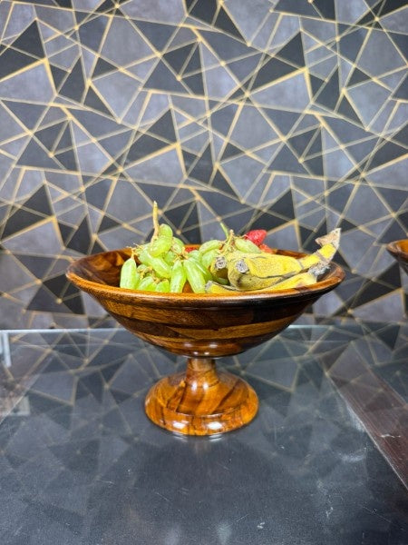 Wooden handmade Bowl With Stand 12 inch